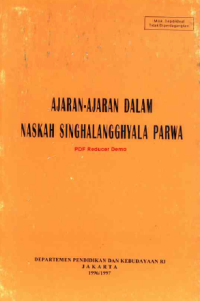 Ajaran-Ajaran Dalam Naskah Singhalangghyala Parwa