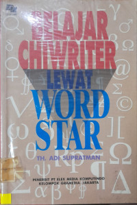 Image of Belajar ChiWriter Lewat WordStar