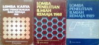 Image of Lomba Penelitian Ilmiah Remaja 1989