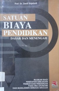 Image of Satuan Biaya Pendidikan Dasar dan Menengah