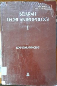 Image of Sejarah Teori Antropologi I