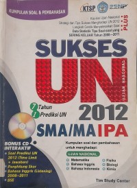 Sukses UN 2012 SMA/MA IPA