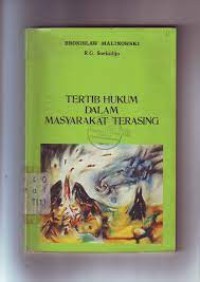 Tertib Hukum Dalam Masyarakat Terasing