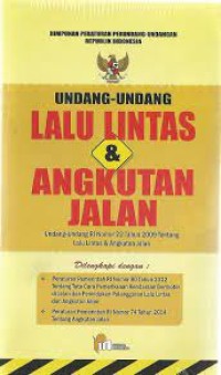 Undang-Undang lalu Lintas & Angkutan Jalan